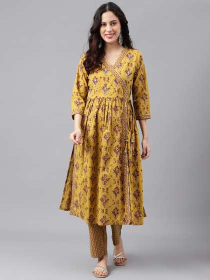 KALINI Printed Pure Cotton Kurta Set