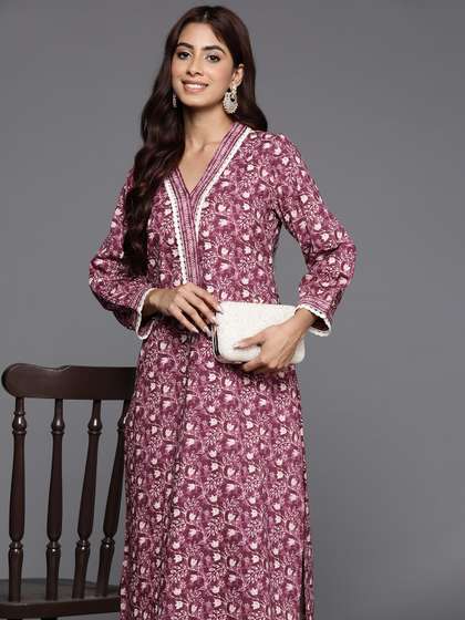 Varanga Printed Cotton Straight Kurta