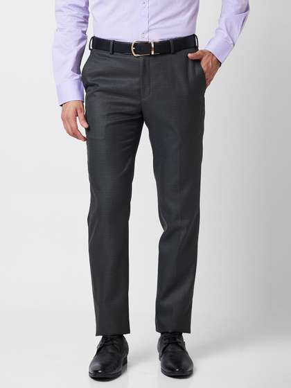 Raymond Men Checked
                        Slim Fit Trousers