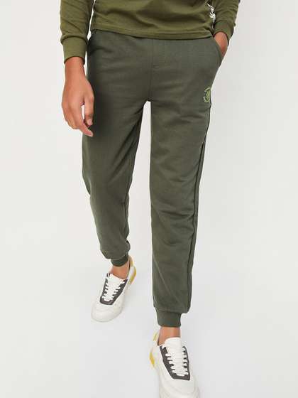 max Boys Mid-Rise Pure
                    Cotton Joggers