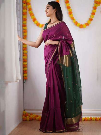 KALINI Kanjeevaram Silk Blend Saree