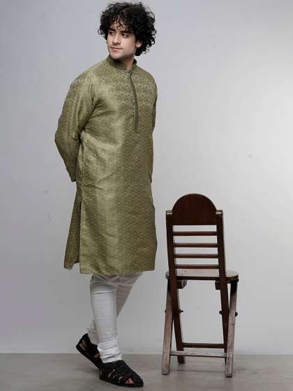 MAAHI FABS Thread Work Straight Kurta