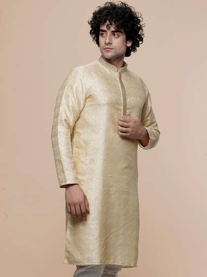 MAAHI FABS Thread Work Straight Kurta
