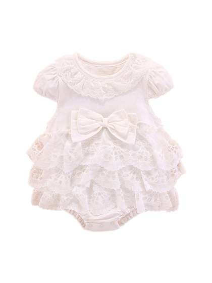 StyleCast White Girls
                    Self Design Cotton Bodysuit