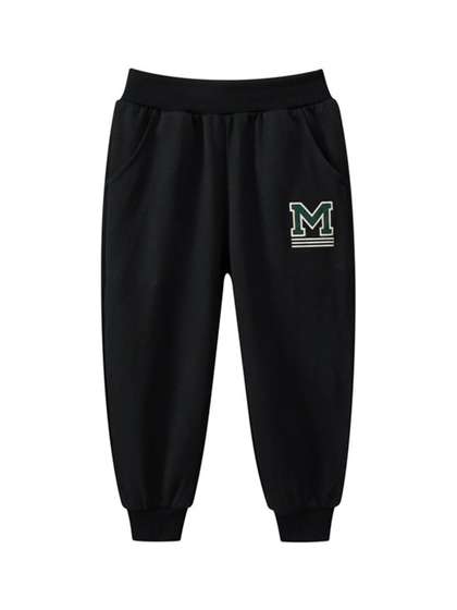 StyleCast Boys Black
                    High-Rise Easy Wash Cotton Joggers