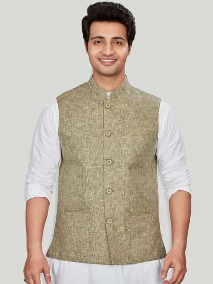 Authentics Textured Nehru Jackets