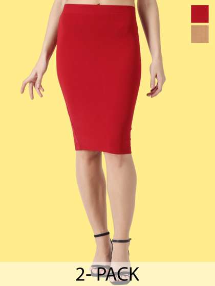 Popwings Pack Of 2 Pencil Skirts