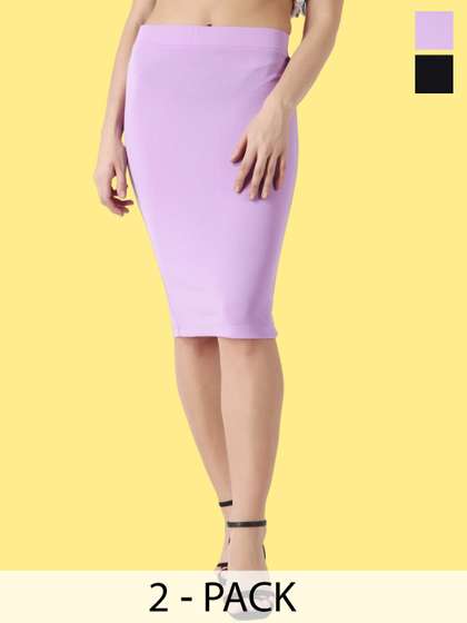 Popwings Pack Of 2 Pencil Skirts