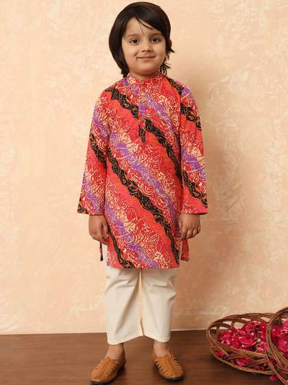 Readiprint Boys Printed
                    Pure Cotton Straight Kurta With Pyjamas