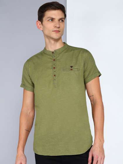 Kuons Avenue Pathani Short Straight Kurta