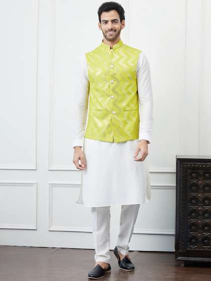 See Designs Cotton Slim-Fit Nehru Jacket
