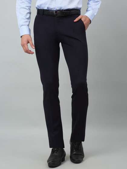 Cantabil Men Mid
                        Rise Cotton Trousers