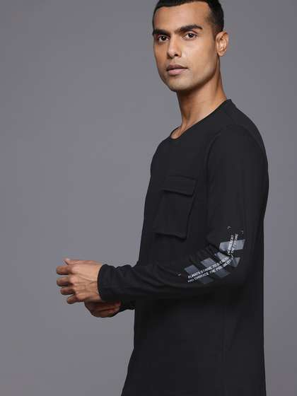 HRX by Hrithik Roshan Pure Cotton Pocket Lifestyle T-shirt