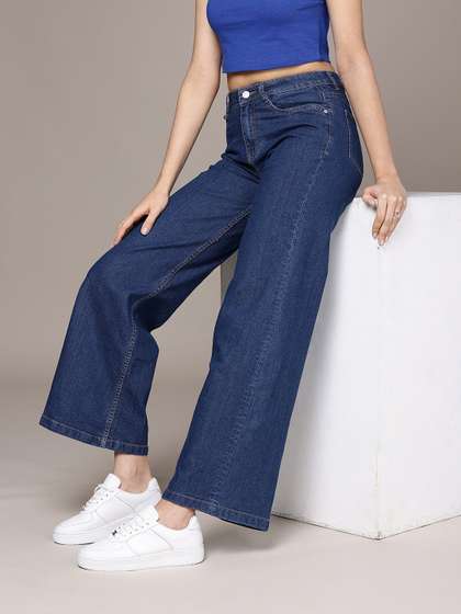 Roadster The Life
                          Co. Women Wide Leg Stretchable Jeans