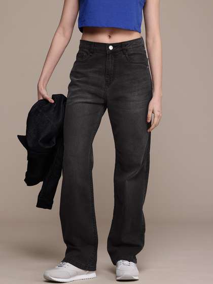 The Roadster Life
                        Co. Women High-Rise Light Fade Stretchable
                        Tapered Slim Fit Jeans