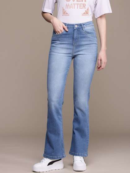 The Roadster Life Co. Women Bootcut High-Rise Light Fade Stretchable Jeans