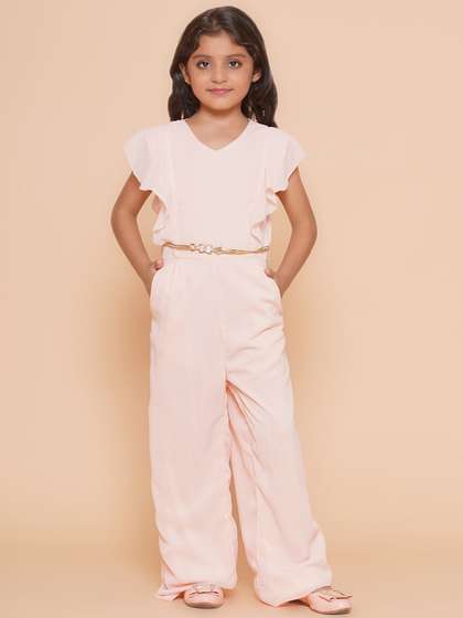 BAESD Girls V-Neck Basic
                    Jumpsuit