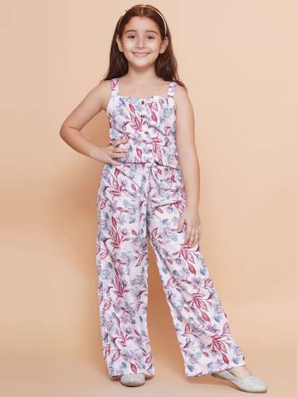 BAESD Girls Printed
                    Basic Jumpsuit