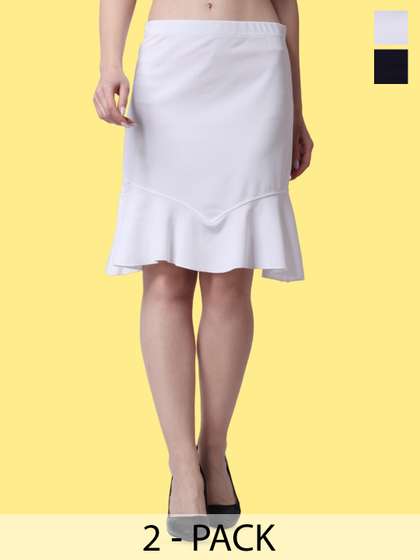 Popwings Pack Of 2 Peplum Skirts
