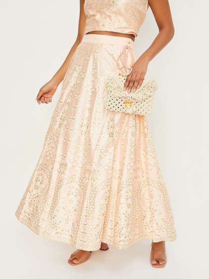 max Floral Printed Flared Skirts