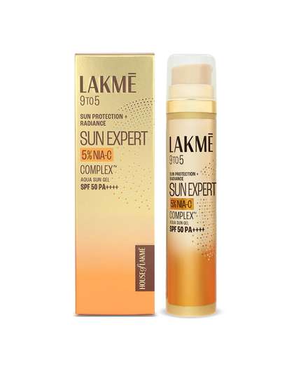 Lakme 5% Niacinamide
                      & Vit C Water-Light Sunscreen Gel SPF 50
                      PA++++2X Glow - 56g
