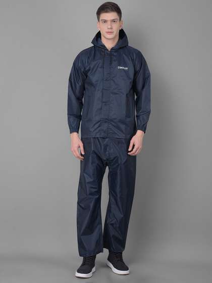 Dollar Long
                          Sleeves Adjustable Hood Rain Jacket