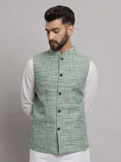 Latest Chikan Garments Mandarin Collar Nehru Jacket