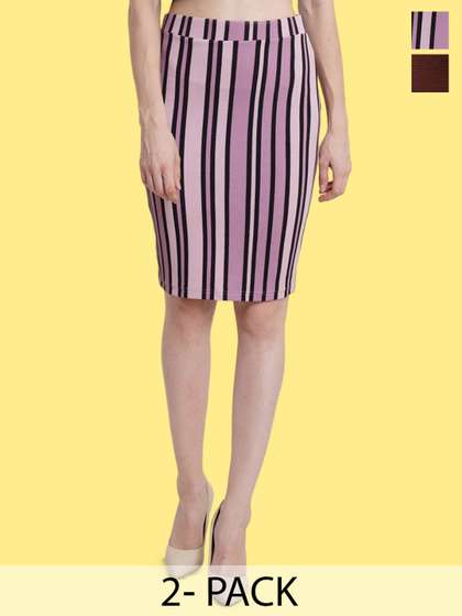 Popwings Pack Of 2 Pencil Skirts