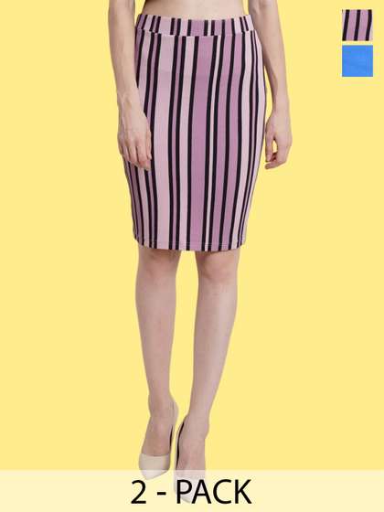 Popwings Pack Of 2 Pencil Skirts