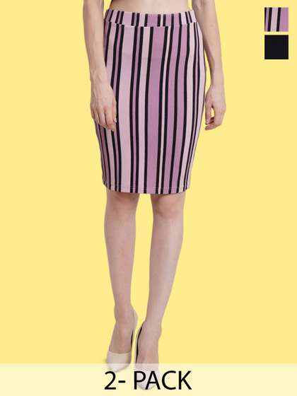 Popwings Pack Of 2 Pencil Skirts