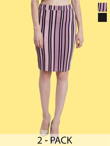 Popwings Pack Of 2 Pencil Skirts