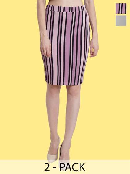 Popwings Pack Of 2 Pencil Skirts