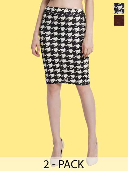 Popwings Pack Of 2 Pencil Skirts