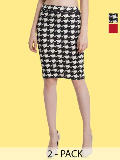 Popwings Pack Of 2 Pencil Skirts