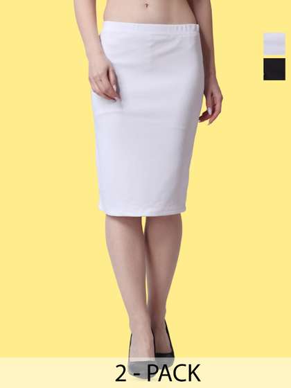 Popwings 2Pc Pencil Knee Length Skirts