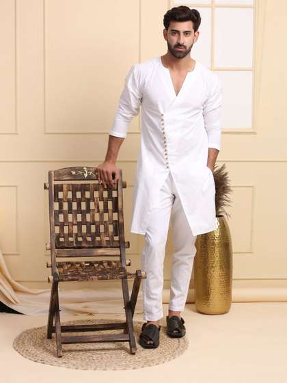 MIDAV V neck overlapped kurta
