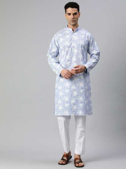 Majestic Man Men Floral Printed Kurta