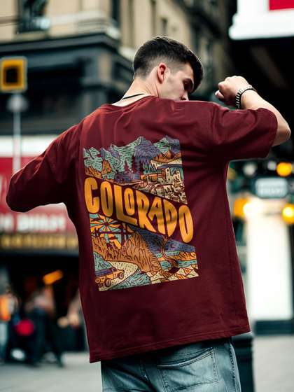 NOBERO Graphic Printed
                      Oversized T-shirt