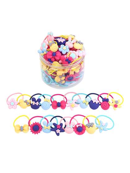 Shining Diva Fashion
                    Girls Set Of 70 Ponytail Holders