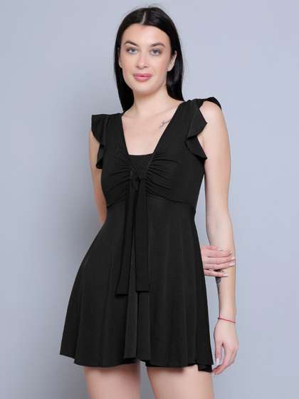 N-Gal Padded V-Neck
                      Swim Dress