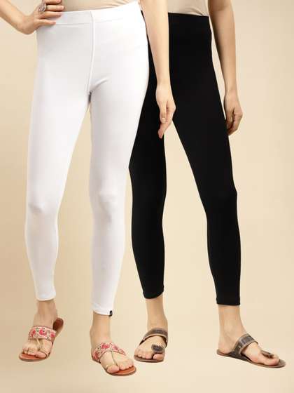 Rangita Pack Of 2
                          Pure Cotton Ankle-Length Leggings
