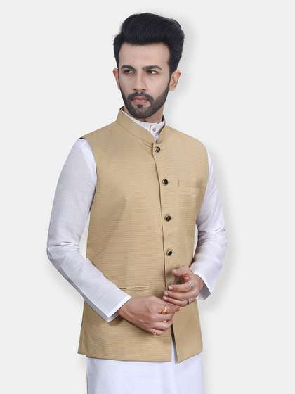 Avaeta Mandarin Collar Nehru Jacket