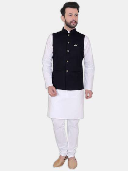 Avaeta Self Design Nehru Jacket