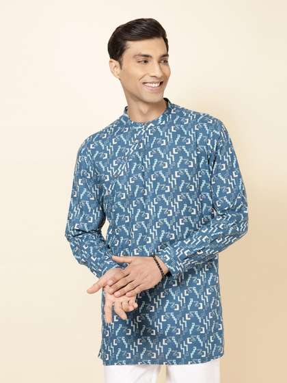 Fabindia Printed Slim Fit Cotton Kurta