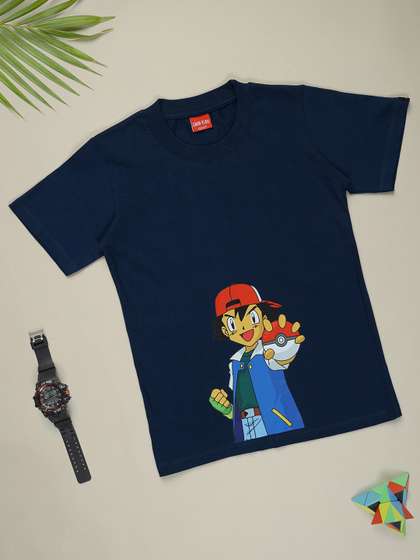 Gavin Paris Boys Pokemon Graphic Printed Cotton T-shirt