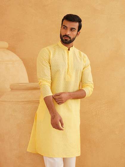 SOJANYA Embroidered Pure Cotton Kurta