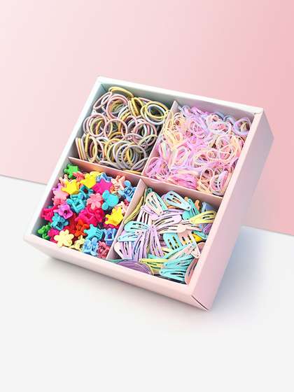 Shining Diva Fashion
                    Girls Set Of 100 Hair Accessory Set