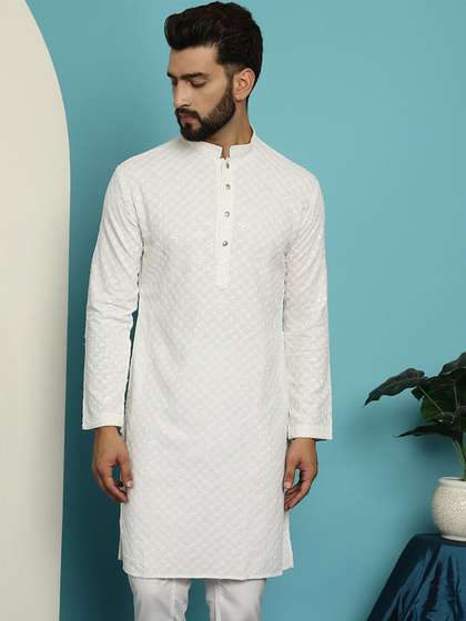 SOJANYA Mandarin Collar Straight Kurta