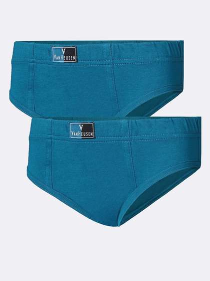Van Heusen Boys Deep
                    Lagoon Pack of 2 Solid Anti Bacterial Briefs
                    IKIBBR2DL21001
