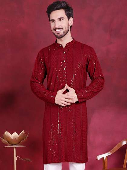 Jompers Chikankari Sequined Kurta